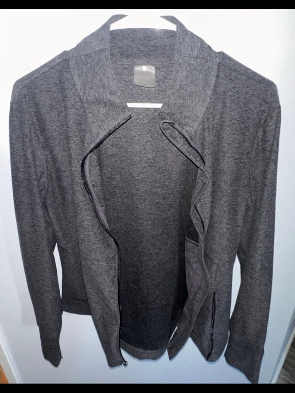 CALIA by Carrie Underwood Gray Open-Front Draped Cardigan
